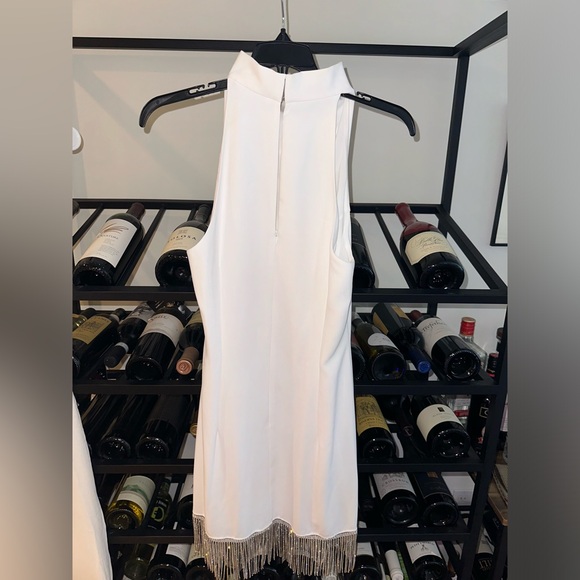 Amanda Uprichard Alma Crystal Fringe Hem Dress - Picture 5 of 10